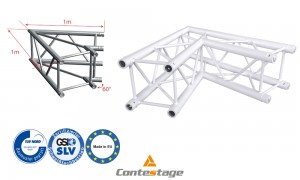 CONTESTAGE AGQUA-01W Winkel 60° - 2 Directions, Farbe WEISS