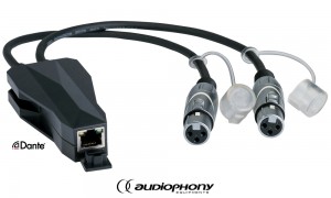 AUDIOPHONY CONVD2IN DANTE® Konverter - 2 Audio In/Dante out