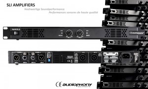 AUDIOPHONY SLI500.2  2-Kanal Digital-Endstufe 2 x 480W RMS/4Ω