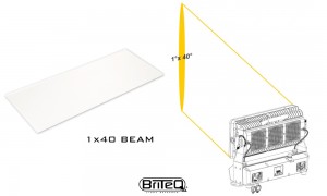 BRITEQ BT-CHROMA 800 Beam shaper V1°xH40°