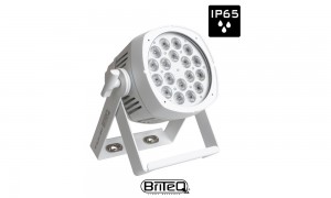 BRITEQ BT-COLORAY 18FCR WHITE Stage Beamer weiss - Outdoor IP65