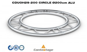 CONTESTAGE CDUOH29-200 Circle/2-Punkt-Traversenkreis Ø 200cm, Horizontal, ALU