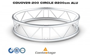 CONTESTAGE CDUOV29-200 Circle/2-Punkt-Traversenkreis Ø 200cm, Vertikal, ALU