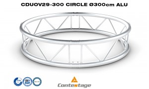 CONTESTAGE CDUOV29-300 Circle/2-Punkt-Traversenkreis Ø 300cm, Vertikal, ALU