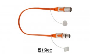 HILEC CFLAT-XMXF Flachband-Audiokabel XLR/M - XLR/F 3-Pol