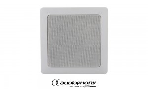AUDIOPHONY CHP630SQ Decken-Lautsprecher 2-Weg 30W RMS, 6", 100V, 8Ω, 220x220mm
