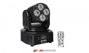 JB SYSTEMS CLUBWASH MINI Moving Head 4x12W RGBWA+UV