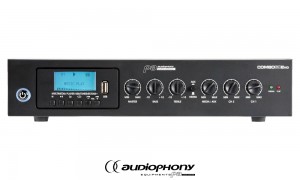 AUDIOPHONY COMBO60EVO Media-Mischverstärker DAB+/BT/USB/FM 60W, 70V/100V/4 Ohm