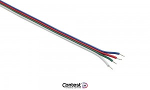 CONTEST FLATCABLE-4 Verbindungs-Kabel 4-adrig, 10m