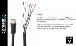CONTEST VC-END Hybrid-Anschlusskabel IP67