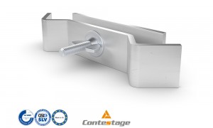 CONTESTAGE PLTPRO-HC2 Eckverbindungsklammer für Geländer PRO-Serie