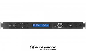 AUDIOPHONY DZONE88 19/1U Digital Audiomatrix mit DSP-Prozessor, 8IN/8OUT