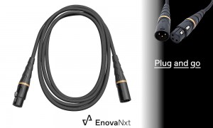 EnovaNxt Audio/Mikrofon-Kabel 3-pol XLRM/XLRF - True Mold Technology