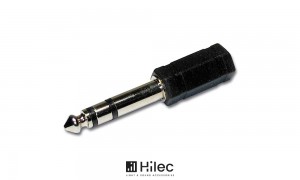 HILEC ADAPT1000 Adapter Stereo Jack-Stecker 6.3mm - Stereo Mini Jack-Buchse 3.5mm