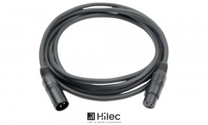 HILEC CDMX-SERIE DMX/AES XLR-Audiokabel, 3-pol, schwarz