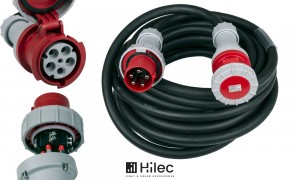 HILEC CEE-CABLE-63A-5G16-20M 5-poliges CEE-Verlängerungskabel 63A, 5x16mm², Länge 20m