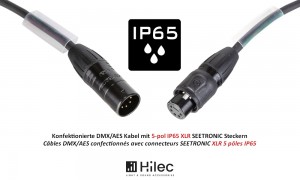HILEC DMX-5PMF - DMX/AES-Kabel mit SEETRONIC IP65 5-pol XLR-Stecker