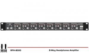 HILL ELECTRONICS RPH-8000 8-fach Kopfhörer-Verstärker