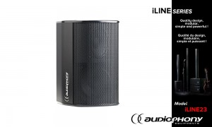 AUDIOPHONY iLINE23b Passiv Lautsprecher schwarz 40W/16Ω