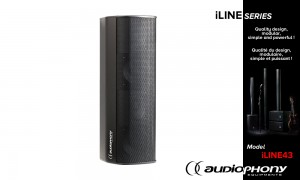 AUDIOPHONY iLINE43b Passiv Lautsprecher schwarz 80W/8Ω