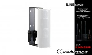 AUDIOPHONY iLINE43supb Wandhalterung schwarz