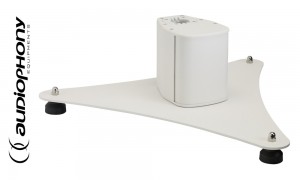 AUDIOPHONY iLINEbasew Basis/Standsockel weiss mit Speakon-Anschluss