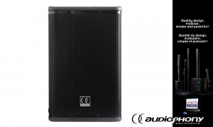 AUDIOPHONY iLINESUB12Ab Aktiv Subbass 700W+700W, DSP, schwarz