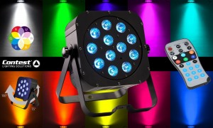 CONTEST irLEDFLAT-12x12SIXb LED-Projektor RGBWA&UV
