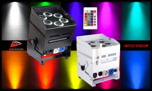 JB SYSTEMS ACCU COLOR - LED-Projektor 6 x 10W RGBWA