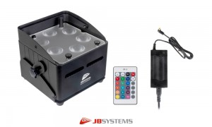JB SYSTEMS ACCU-COMPACT LED-Projektor 6x10W RGBWA, wireless DMX