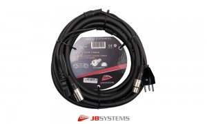 JB SYSTEMS AUDIO Combi/Hybridkabel T13/IEC Power/3-PIN-XLR