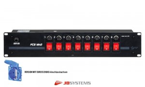 JB SYSTEMS PC-8EU MKII 19" Stromverteiler mit SCHUKODOSEN