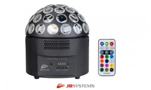 JB SYSTEMS LED POWERBALL WHITE LED-Spiegelkugel-Lichteffekt, WW/CW, 200W