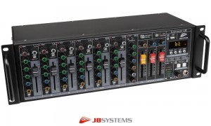 JB SYSTEMS LIVERACK-10 Stereo-Mixer mit Mediaplayer, Bluetooth, USB, FX-Unit