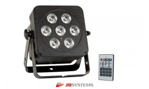 JB SYSTEMS LED-PLANO 7FC-BLACK LED-Projektor schwarz, 7 x 8W, RGBW 