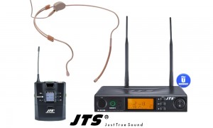 JTS RU8011-HSO SET 1-Kanal UHF-System mit Headset (Omni/Kugel)