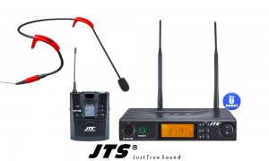 JTS RU8011-SPB SET UHF-System für Sport/Fitness-Instruktoren mit Sport-Headset, 1-Kanal