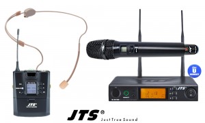 JTS RU8012-HMO SET UHF-System mit Handmic & Headset (Omni), 2-Kanal