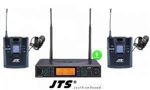 JTS RU8012-LAV SET UHF-System mit 2 Lavalier-Mikrofonen (Direct/Niere), 2-Kanal