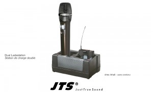 JTS G3CH2 - Dual Ladestation für UHF-Handmikrofone und Bodypacksender (Serie 8011, 8012)