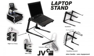 JV LAPTOP STAND Multifunktioneller Media/Laptop Ständer