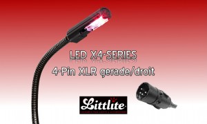 LITTLITE X4-LED Version LED 4-Pol XLR GERADE/STRAIGHT