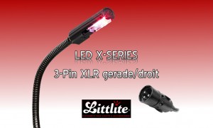 LITTLITE X-LED Version LED 3-Pol XLR GERADE/STRAIGHT