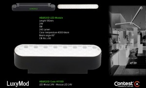 LuxyMod HBAR20D LED-Modul - D-Profil - 5W - 24VAC
