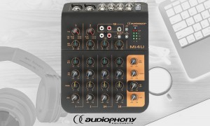 AUDIOPHONY Mi4U Audio-Mixer mit USB-Schnittstelle