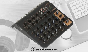 AUDIOPHONY Mi6U Audio-Mixer mit USB-Schnittstelle