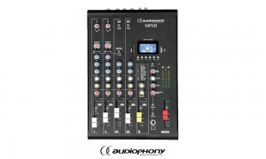 AUDIOPHONY MPX6 - 6-Kanal Mixer mit Bluetooth/USB/FX