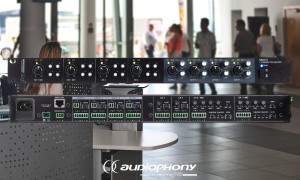 AUDIOPHONY MX44 4-Kanal Stereo-Mixer mit 4 Stereo-Zonenausgängen