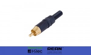 NEUTRIK/REAN NYS373-0 RCA/Cinchstecker schwarz, Farbcodierung schwarz - Code H8855