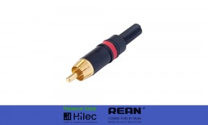 NEUTRIK/REAN NYS373-2 RCA/Cinchstecker schwarz, Farbcodierung rot - Code H8856